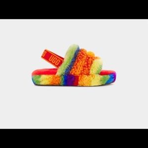 Ugg Fluff Yeah Slide Cali Collage (Big Kid) size 5